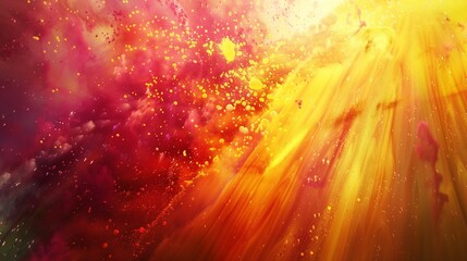 Wall Mural - An enchanting and celebratory illustration of a Happy Holi Background