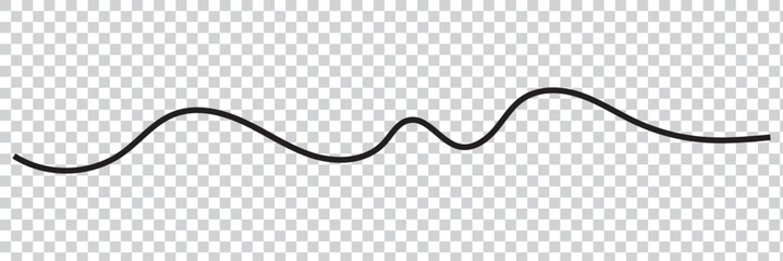 Wall Mural - Line squiggle vector decoration element