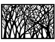 tree branch wall art black and white abstract decoration elegant design