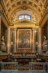 Canvas Print - ornate side chapel in the Palermo Cathedral