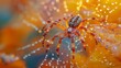 Intricate Close-Up of a Spider Weaving its Web in Autumn - Exploring Nature's Architectural Marvels