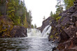 Kivach waterfall. Karelian autumn landscape, Russia.
