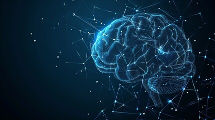 Futuristic concept brain design