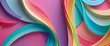Pastel colors paper art wide header graphic design, AI generated
