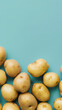 Pile of potatoes close-up