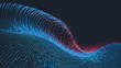 Digital Waveform: Blue and Red Particle Dynamics