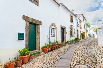 Wall Mural - Street in traditional medieval village Marvao Portugal