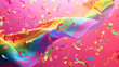 abstract rainbow flag background.