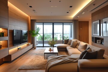 Wall Mural - Modern living room studio with, Modern Interior Design Style