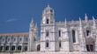 The Jeronimos Monastery or Hieronymites Monastery is located in Lisbon, Portugal timelapse hyperlapse