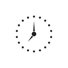 Canvas Print - clock icon logo