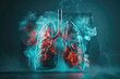 Breathe Clean Anti Tobacco 3D Illustration