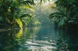 River and jungle nature vegetation rainforest