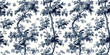 Vintage background, toile de jouy background,  Botanical Vintage Pattern background