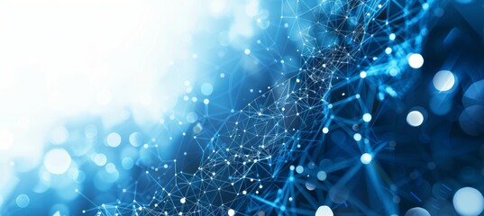 Network wireless digital data space technology background. Generative AI technology.	
