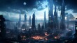 Digital artwork of futuristic landscapes and cyberpunk cityscapes, perfect for NFT collectors seeking immersive digital experiences.