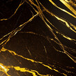Blurred background. Black and golden stone texture. Surface marble AI