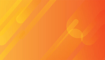 Aufkleber - Orange abstract modern transparency shapes background, Abstract geometric shapes on orange color background, Minimalist Vector illustration