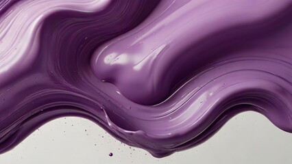 Canvas Print - Abstract Fluid silky Purple liquid