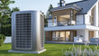 Air Source Heat Pump Installed for Eco-friendly Heating and Cooling in Residential Buildings 