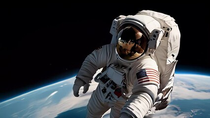 astronaut in space
