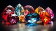 A Collection of Vibrant Gemstones Showcased in Splendor
