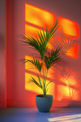 Poster - A warm gradient that blends from a cozy orange to a gentle pink, perfect for creating a welcoming atmosphere,