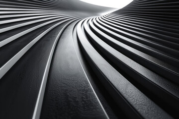 Fototapete - An optical illusion of converging lines that seem to pulsate, adding dynamism to a simple design,