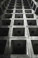 Poster - A grid of squares that appear distorted but are actually perfect squares, known as the wall illusion,