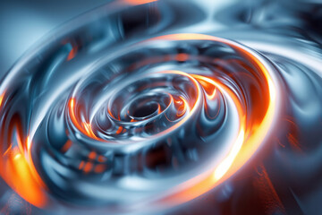 Aufkleber - A swirling vortex design that draws the viewerâ€™s eye inward to a vanishing point,