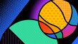 Basketball abstract background design. The sport concepts