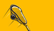 Lacrosse stick and ball. Sport concept