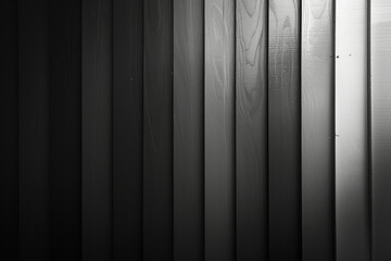 Wall Mural - A minimalist background with alternating thin vertical stripes in monochrome shades, from black to light gray,