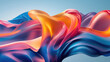 Flowing colorful liquid abstract background