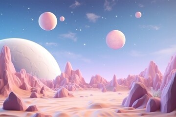 Cute planet fantasy background astronomy outdoors nature.