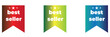 © Franco - Best seller icon designs set with laurel, best seller badge logo template isolated on white vector illustration eps 10