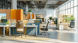 © Logo Artist - FlexSpace Solutions: Crafting Hybrid Work Environments