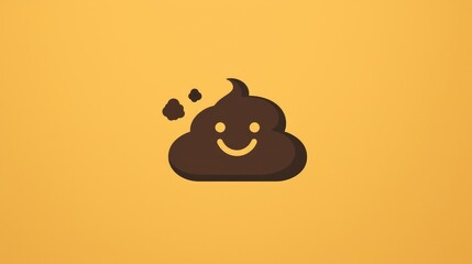 Basic poop symbol in black color