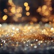 b'Golden glitter texture with shiny lights background'