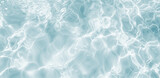 Fototapeta  - Clean Water Texture. Realistic Water Surface Overlay. Transparent Background with Gentle Ripples and Light Reflections on a Clear Water Surface.