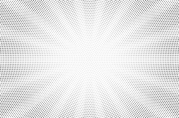 Poster - Halftone gradient sun rays pattern. Abstract halftone vector dots background. monochrome dots pattern. Vector background in comic book style with sunburst rays and halftone. Retro pop art design.	