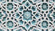 Intricate 3D geometric floral pattern in soothing colors