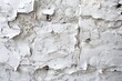 White Textured Wall. Closeup View of Rough Paint Effect on Stone and Cement Wall