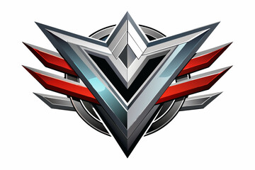 Aufkleber - Conceptualize a futuristic logo using metallic gradient tones and vector design