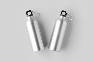 Wall Mural - Reusable aluminum water bottle mockup.