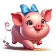 happy piglet