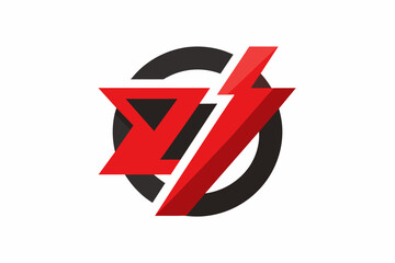 Aufkleber - logo featuring a single, bold symbol constructed from negative space, leaving a lasting impression