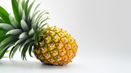 Sticker - Pineapple isolated on white background