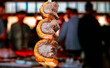 Steak rotisserie at the steakhouse, sliced picanha, Picanha