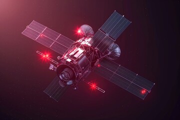 Aufkleber - A computer generated image of a space station. Suitable for science fiction designs